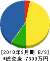 山田造園 貸借対照表 2010年9月期