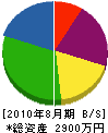 伊大知総業 貸借対照表 2010年8月期