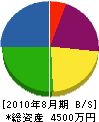 加藤塗装 貸借対照表 2010年8月期
