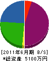 細田住宅設備 貸借対照表 2011年6月期
