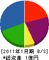 浜組土木 貸借対照表 2011年1月期