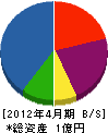 新井ポンプ工業 貸借対照表 2012年4月期