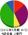 篠原興業 貸借対照表 2012年5月期