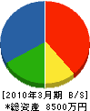 西田興業 貸借対照表 2010年3月期