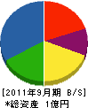 円設 貸借対照表 2011年9月期