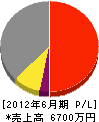 三沢工務店 損益計算書 2012年6月期