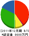 小松塗装工業 貸借対照表 2011年12月期