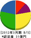 富士化工 貸借対照表 2012年3月期