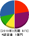 松岡建設 貸借対照表 2010年3月期