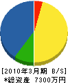 飯島工務店 貸借対照表 2010年3月期