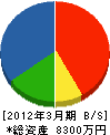 西田興業 貸借対照表 2012年3月期