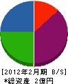 藤崎建業 貸借対照表 2012年2月期