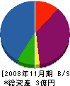 富山工業 貸借対照表 2008年11月期