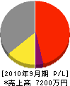 中内田組 損益計算書 2010年9月期