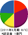 昭和電業 貸借対照表 2011年6月期