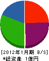 佐藤組 貸借対照表 2012年1月期