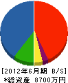 土田建材 貸借対照表 2012年6月期