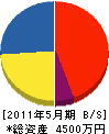 中村工務所 貸借対照表 2011年5月期