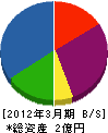 堀内電気 貸借対照表 2012年3月期
