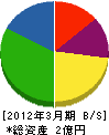 中仙塗装工業 貸借対照表 2012年3月期