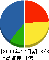 池田冷熱工業 貸借対照表 2011年12月期