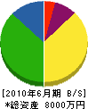 田中重建 貸借対照表 2010年6月期