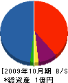 戸田工務店 貸借対照表 2009年10月期