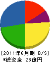長岡商事 貸借対照表 2011年6月期