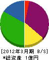 西日本産業開発 貸借対照表 2012年3月期