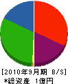 山田建工 貸借対照表 2010年9月期