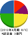 矢野防災設備 貸借対照表 2012年4月期