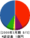 プラント技販工業 貸借対照表 2008年3月期