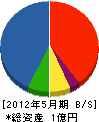 谷田川工務店 貸借対照表 2012年5月期