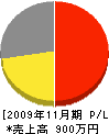 東重機建設 損益計算書 2009年11月期