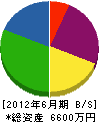 福井組 貸借対照表 2012年6月期