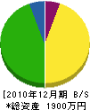 片岡建設 貸借対照表 2010年12月期