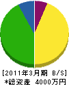 寿土木 貸借対照表 2011年3月期