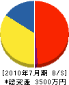 藤井寺マイホームサービス 貸借対照表 2010年7月期