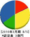 松山市管工事業（同） 貸借対照表 2010年3月期
