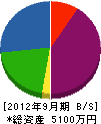 池田建築ホーム 貸借対照表 2012年9月期