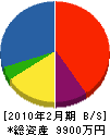 斉藤金庫（名） 貸借対照表 2010年2月期