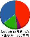 中井造園 貸借対照表 2009年12月期