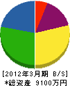 丸冨 貸借対照表 2012年3月期