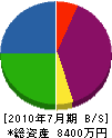 小澤造園 貸借対照表 2010年7月期