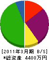 小嶋電気工業 貸借対照表 2011年3月期