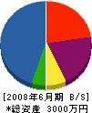 中川工務店 貸借対照表 2008年6月期