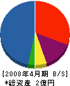 タカケン開発 貸借対照表 2008年4月期