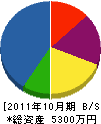 永葵空研サービス 貸借対照表 2011年10月期