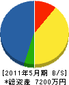 佐藤電気工業 貸借対照表 2011年5月期