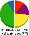 松岡建設 貸借対照表 2010年5月期